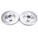 PowerStop Evolution Drilled Slotted Rotors Pair Front For Lexus SC400