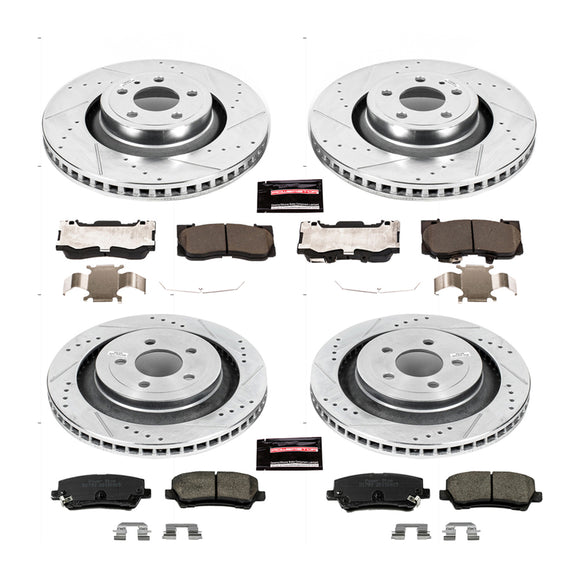 PowerStop Z23 Daily Driver Carbon-Fiber Ceramic Brake Pad and Drilled & Slotted