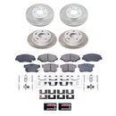 PowerStop Semi-Coated Rotor and Low-Dust Ceramic Brake Pad Kit
