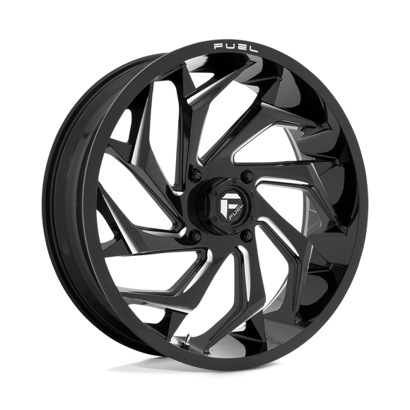 20X7 Fuel UTV D753 REACTION Gloss Black Milled 4X156 ET13 wheel/rim