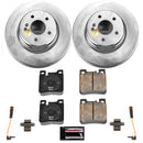 PowerStop Genuine Geomet Coated Rotor and Carbon-Fiber Ceramic Brake Pad Kit