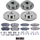 PowerStop OE Stock Replacement Low-Dust Ceramic Brake Pad and Rotor Kit