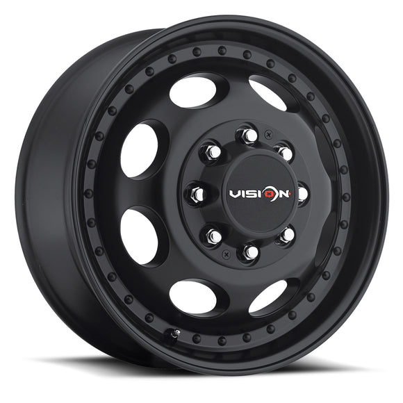 19.5x6.75 Vision 181 Heavy Hauler Matte Black Wheel 8x165.1 ET102 CB124.5