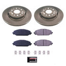 PowerStop OE Stock Replacement Low-Dust Ceramic Brake Pad and Rotor Kit