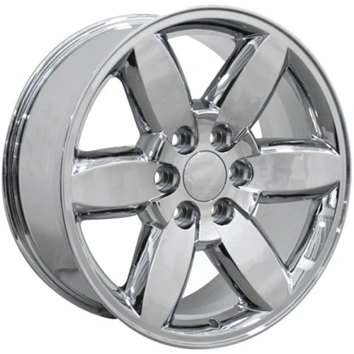 20" Replica Wheel CV94 Fits Chevrolet Silverado Rim 20x8.5 Chrome Wheel