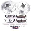 PowerStop Z36 Carbon-Fiber Ceramic Brake Pad with Drilled and Slotted Rotor Kit