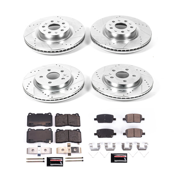 PowerStop Z23 Daily Driver Carbon-Fiber Ceramic Brake Pad and Drilled & Slotted