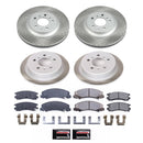 PowerStop Semi-Coated Rotor and Low-Dust Ceramic Brake Pad Kit