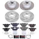 PowerStop Semi-Coated Rotor and Low-Dust Ceramic Brake Pad Kit