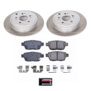 PowerStop Semi-Coated Rotor and Low-Dust Ceramic Brake Pad Kit