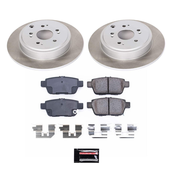PowerStop Semi-Coated Rotor and Low-Dust Ceramic Brake Pad Kit