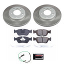 PowerStop Semi-Coated Rotor and Low-Dust Ceramic Brake Pad Kit