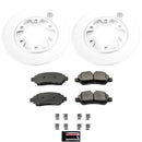 PowerStop Genuine Geomet Coated Rotor and Low-Dust Ceramic Brake Pad Kit