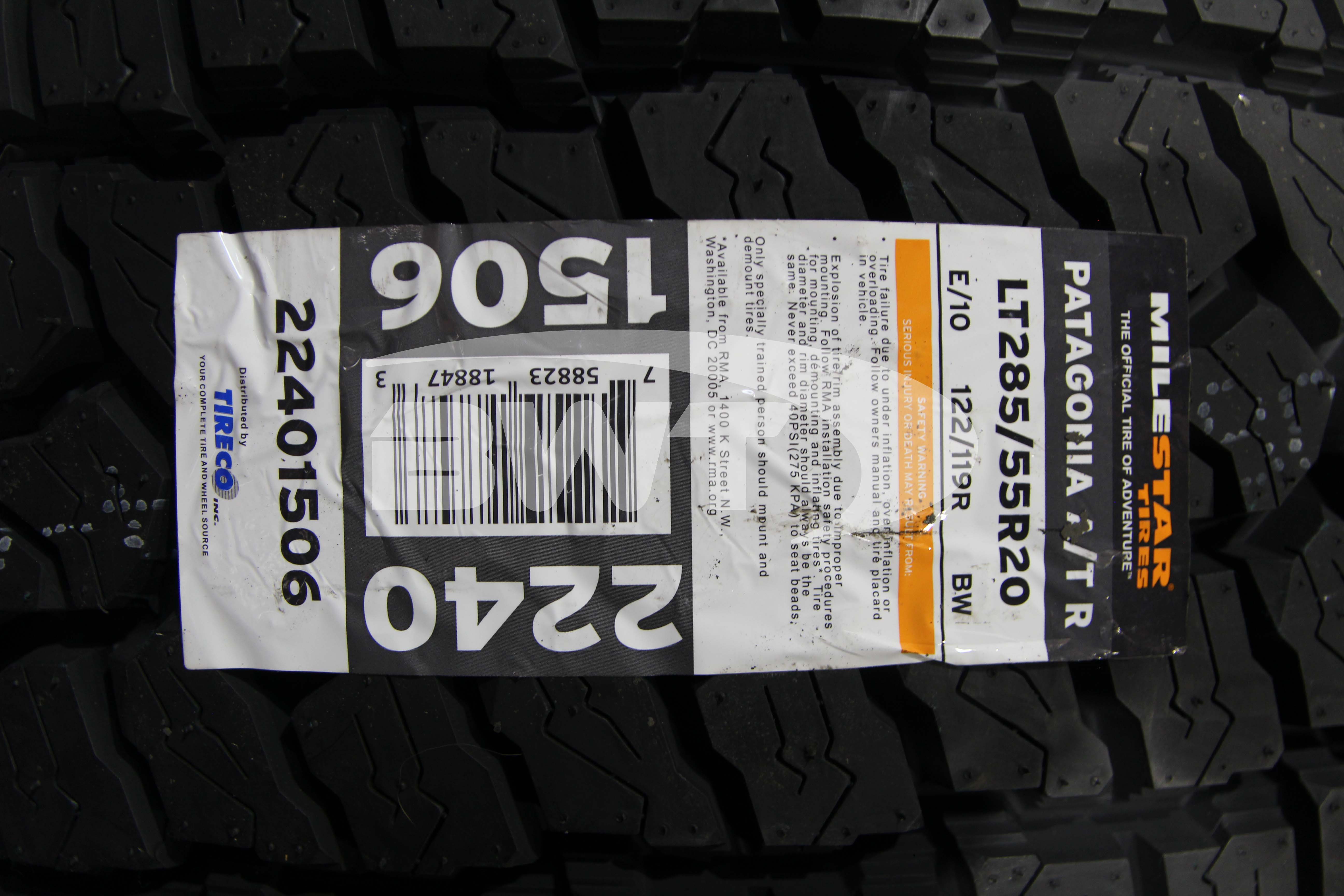 Milestar Patagonia A/T R Tire(s) 285/55R20 LRE BSW 122R 2855520