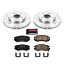 PowerStop Z23 Daily Driver Carbon-Fiber Ceramic Brake Pad and Drilled & Slotted