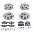 PowerStop OE Stock Replacement Low-Dust Ceramic Brake Pad and Rotor Kit