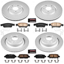 PowerStop Genuine Geomet Coated Rotor and Low-Dust Ceramic Brake Pad Kit