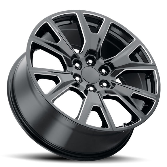 22x9 Replica CHSEZ Gloss Black Milled 6x139.7 ET31 wheel/rim