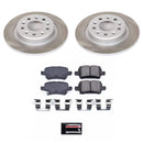 PowerStop Semi-Coated Rotor and Low-Dust Ceramic Brake Pad Kit