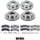 PowerStop OE Stock Replacement Low-Dust Ceramic Brake Pad and Rotor Kit