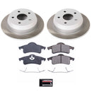 PowerStop Semi-Coated Rotor and Low-Dust Ceramic Brake Pad Kit