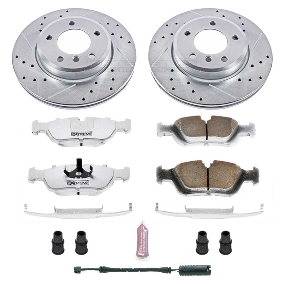 PowerStop Z26 Street Performance Ceramic Brake Pad and Drilled & Slotted Rotor K