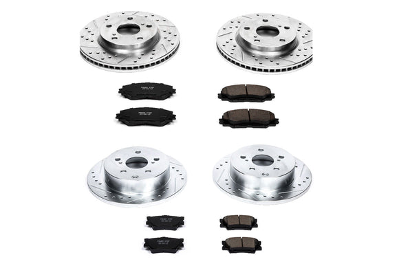 PowerStop Z23 Daily Driver Carbon-Fiber Ceramic Brake Pad and Drilled & Slotted