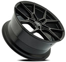 22x9 Select Precision Alloys Alpine Satin Black 5x112 ET18 Wheel Rim