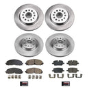 PowerStop OE Stock Replacement Low-Dust Ceramic Brake Pad and Rotor Kit
