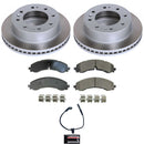 PowerStop Semi-Coated Rotor and Low-Dust Ceramic Brake Pad Kit