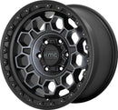 17X8 KMC KM545 TREK Satin Black With Gray Tint 6X139.7 ET20 wheel/rim-2