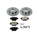 PowerStop OE Stock Replacement Low-Dust Ceramic Brake Pad and Rotor Kit