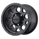 16X9 KMC KM522 ENDURO Matte Black 5X135 ET-12 wheel/rim-3