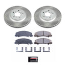 PowerStop Semi-Coated Rotor and Low-Dust Ceramic Brake Pad Kit