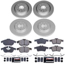 PowerStop Genuine Geomet Coated Rotor and Carbon-Fiber Ceramic Brake Pad Kit