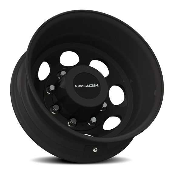 19.5x6.75 Vision 181 Heavy Hauler Matte Black Wheel 8x165.1 ET-143 CB124.5