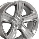 20" Replica Wheel DG65 Fits Dodge RAM Rim 20x9 Polished Wheel