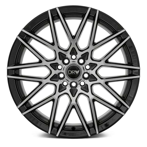 17x7 DRW Tuner D17 Gloss Black Machine Face 4x108/114.3 ET40 wheel/rim