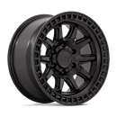 17X8.5 Black Rhino Calico Matte Black 5X120 ET34 Wheel Rim-2