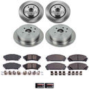 PowerStop OE Stock Replacement Low-Dust Ceramic Brake Pad and Rotor Kit