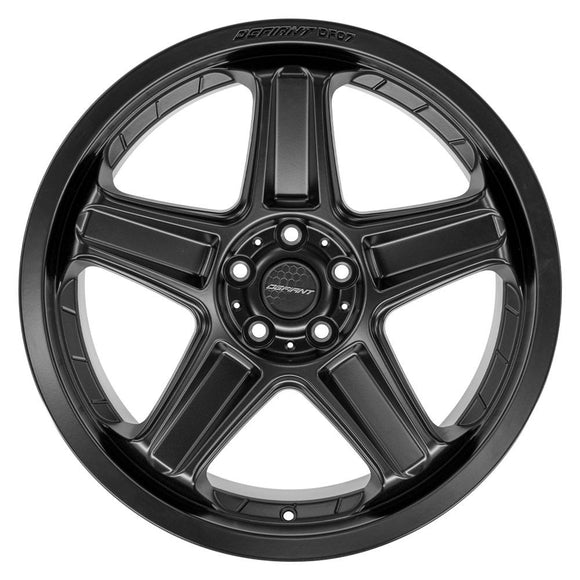 20x9.5 Defiant DF07 Satin Black 5x115 ET15 Wheel Rim