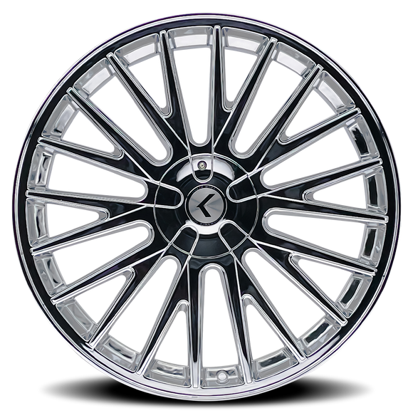 20x8.5 Kraze Double Down Chrome 5x108 ET38 CB73 Wheel Rim