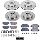 PowerStop OE Stock Replacement Low-Dust Ceramic Brake Pad and Rotor Kit