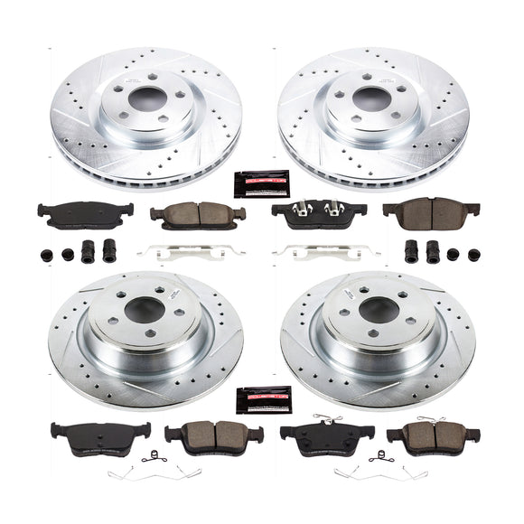 PowerStop Z23 Daily Driver Carbon-Fiber Ceramic Brake Pad and Drilled & Slotted