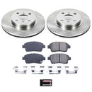 PowerStop OE Stock Replacement Low-Dust Ceramic Brake Pad and Rotor Kit