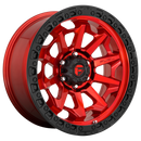 17X9 Fuel D695 Covert Candy Red Black Bead Ring 5X150 ET-12 wheel/rim