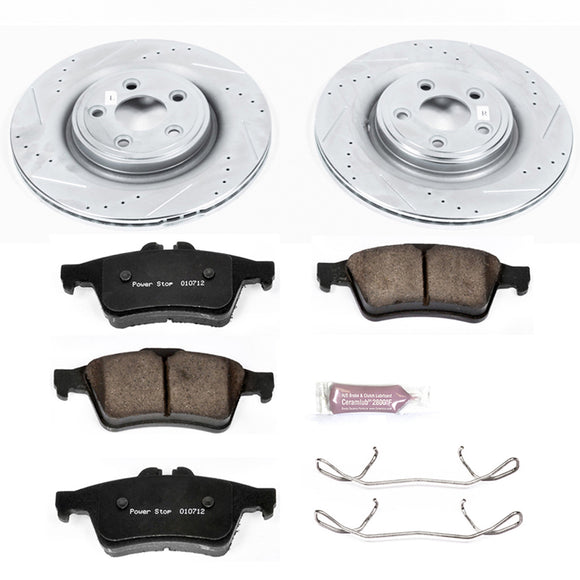 PowerStop Z23 Daily Driver Carbon-Fiber Ceramic Brake Pad and Drilled & Slotted