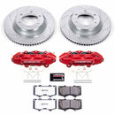 PowerStop Z36 Truck and SUV Ceramic Brake Pad, Drilled & Slotted Rotor, and Cali