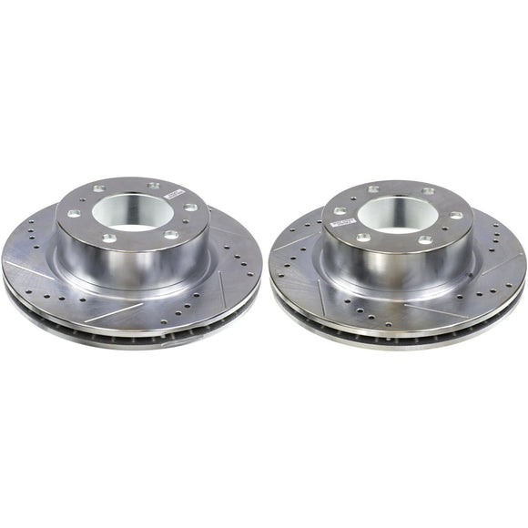 PowerStop Evolution Performance Drilled, Slotted & Plated Brake Rotor Pair