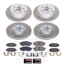 PowerStop Semi-Coated Rotor and Low-Dust Ceramic Brake Pad Kit
